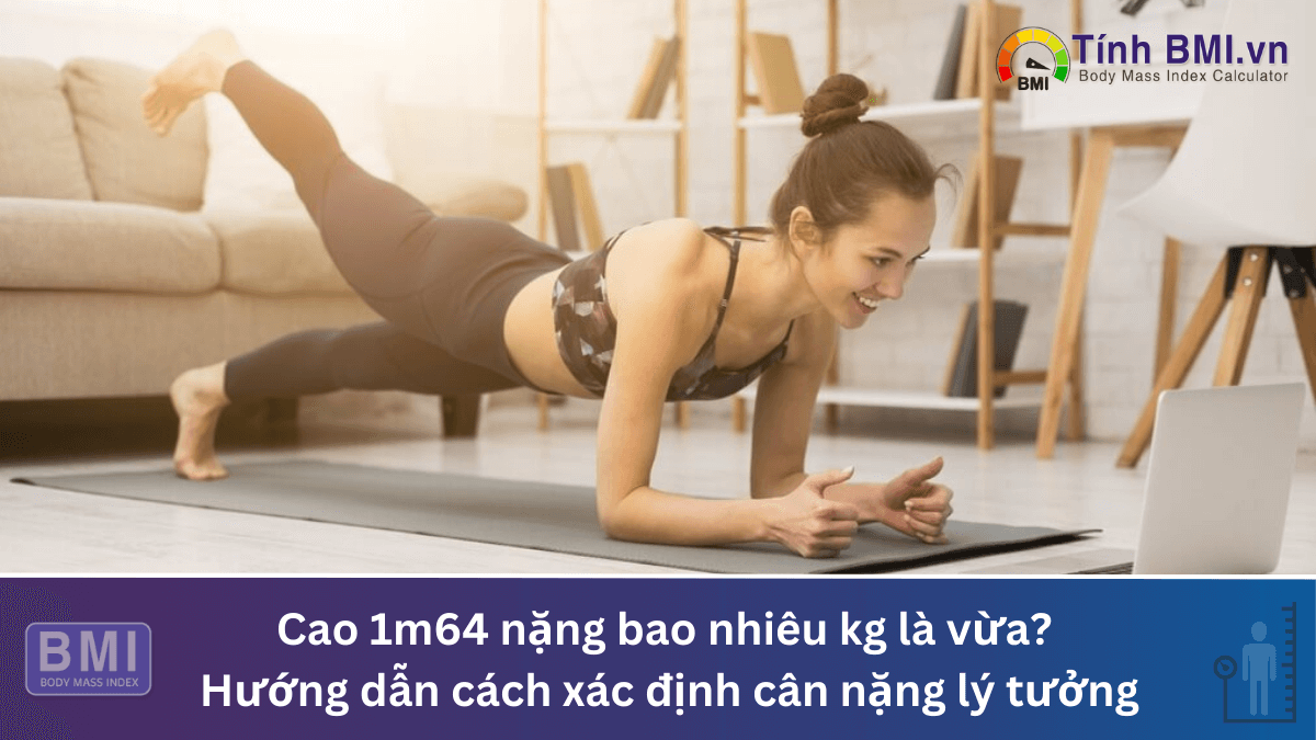 Cao 1m64 nặng bao nhiêu kg là vừa